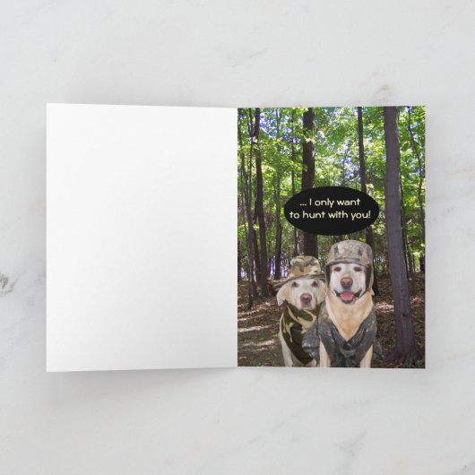 Grappig Jubileum van de vrouw van Hunter Kaart (Binnen)