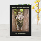 Grappig Jubileum van de vrouw van Hunter Kaart (Gele Bloem)