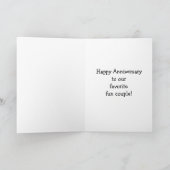 Grappig Jubileum Wenskaart voor hen Kaart (Binnen)