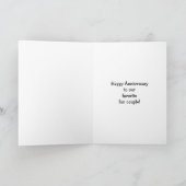 Grappig Jubileum Wenskaart voor hen Kaart (Binnen)