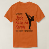 Grappig Judo Kung Fu d Martial Arts Gift 5 T-shirt (Design voorkant)