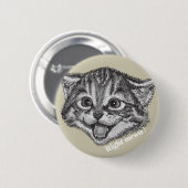 Grappig, juist. Knoop Ronde Button 5,7 Cm (Voorkant /achterkant)