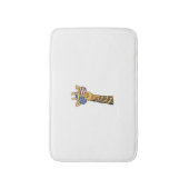 Grappig Juli 4th US Flag Patriottische Giraffe Badmat (Voorkant Verticaal)