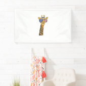Grappig Juli 4th US Flag Patriottische Giraffe Spandoek (Insitu)