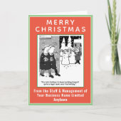 Grappig Juridisch Thema Kerst Kaart met QR Code (Voorkant)