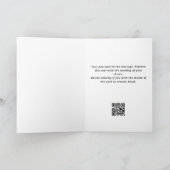 Grappig juridisch thema met QR-code kerstkaart Feestdagen Kaart (Binnen)