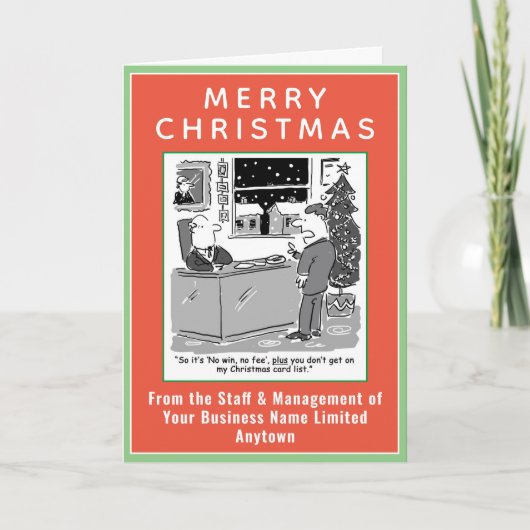 Grappig juridisch thema met QR-code Kerstmis Feestdagen Kaart (Voorkant)