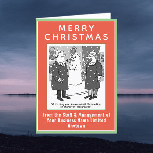 Grappig juridisch thema met QR-code Kerstmis Feestdagen Kaart