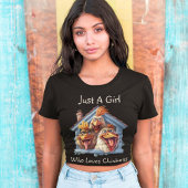 Grappig "Just A Girl Who Loves Chickens" Graphic T-shirt