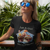 Grappig "Just A Girl Who Loves Chickens" Graphic T-shirt