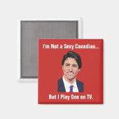 Grappig Justin Trudeau Magneet (Voorkant / Achterkant)