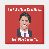 Grappig Justin Trudeau Magneet (Voorkant)