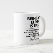 Grappig JW Oudere Gift Idee Pioneer Waardering Gif Grote Koffiekop (Voorkant rechts)