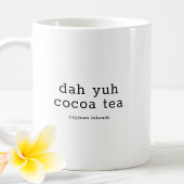 Grappig Kaaimaneilanden Dialect Dah Yuh Cocoa Tea Koffiemok