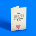 Grappig Kaart<br><div class="desc">I love you nearly as much as the dog Funny customisable card ideal for verjaararies and birthdays or just beerce! #funnyverjaarary #funnydog #loveyoumorethanthedog</div>