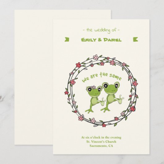 Grappig  kaart (Voorkant / Achterkant)