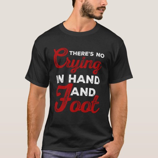Grappig kaartspel Er is geen huilen in de hand en  T-shirt (Voorkant)