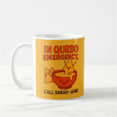 Grappig kaascadeau in Queso Emergency Koffiemok (Links)