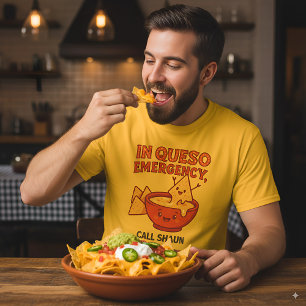 Grappig kaascadeau in Queso Emergency T-shirt