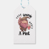 Grappig kabouter Drink bierpun Uw kabouter wil een Cadeaulabel (Voorkant)