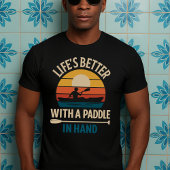 grappig kajak cadeau, papa mam liefhebber t-shirt