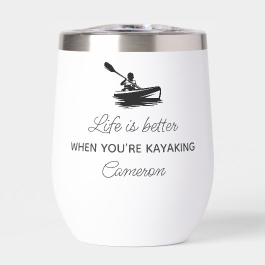 Grappig kajakgeschenk, Kayaker Quote gepersonalise (Voorkant)