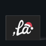 Grappig Kamala Harris 2024 Comma La Christmas Feestdagenkaart<br><div class="desc">Grappig Kamala Harris 2024 Comma La Christmas</div>