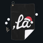 Grappig Kamala Harris 2024 Comma La Christmas Golfhanddoek<br><div class="desc">Grappig Kamala Harris 2024 Comma La Christmas</div>