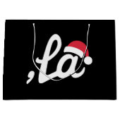 Grappig Kamala Harris 2024 Comma La Christmas Groot Cadeauzakje (Voorkant)