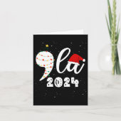 Grappig Kamala Harris 2024 Comma La Christmas Kaart (Voorkant)