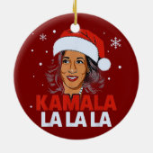 Grappig Kamala Harris 2024 Comma La Christmas Keramisch Ornament (Achterkant)
