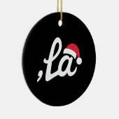 Grappig Kamala Harris 2024 Comma La Christmas Keramisch Ornament (Rechts)