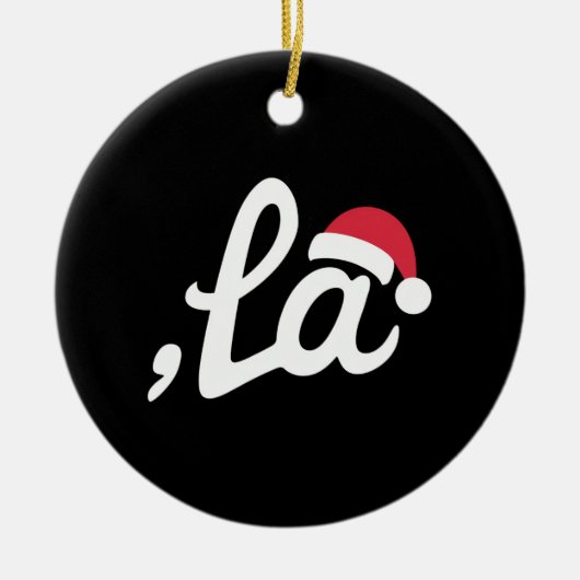 Grappig Kamala Harris 2024 Comma La Christmas Keramisch Ornament (Voorkant)