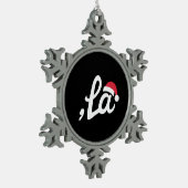 Grappig Kamala Harris 2024 Comma La Christmas Tin Sneeuwvlok Ornament (Links)