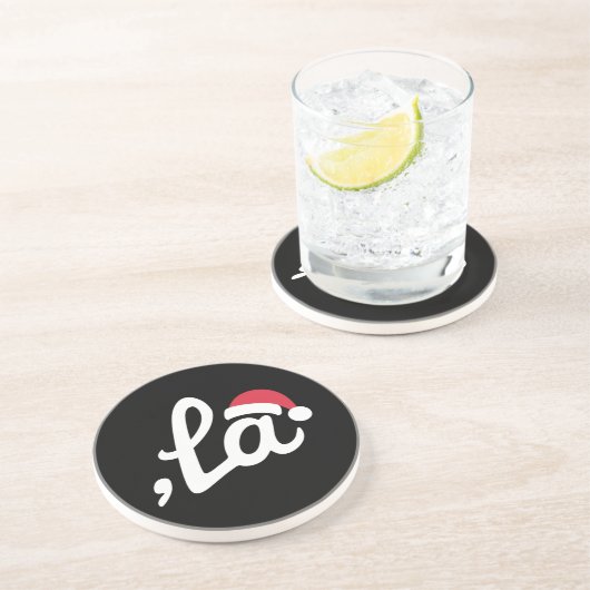 Grappig Kamala Harris 2024 Comma La Christmas Zandsteen Onderzetter (Zijkant)