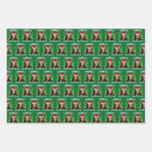 Grappig Kamala Harris 2024 Groene Kerst Inpakpapier Vel (Voorkant)