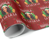 Grappig Kamala Harris 2024 Kerst Cadeaupapier (Rol Hoek)