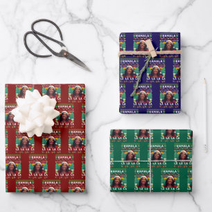 Grappig Kamala Harris 2024 Kerst Comma La Gift Inpakpapier Vel