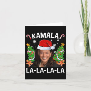 Grappig Kamala Harris 2024 Kerst Comma La Mannen W Kaart