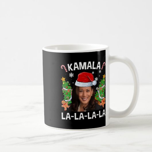 Grappig Kamala Harris 2024 Kerst Comma La Mannen W Koffiemok (Rechts)