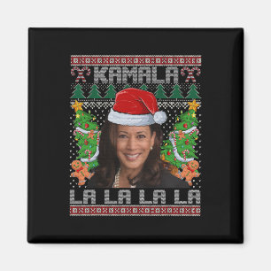 Grappig Kamala Harris 2024 Kerst Comma La Mannen W Magneet