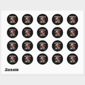 Grappig Kamala Harris 2024 Kerst Comma La Mannen W Ronde Sticker (Vel)