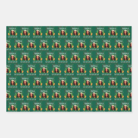 Grappig Kamala Harris 2024 Kerst Inpakpapier Vel (Voorkant 2)