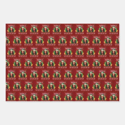 Grappig Kamala Harris 2024 Kerst Inpakpapier Vel (Voorkant)