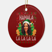 Grappig Kamala Harris 2024 Kerst Keramisch Ornament (Links)