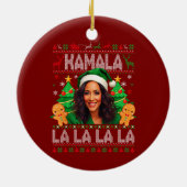 Grappig Kamala Harris 2024 Kerst Keramisch Ornament (Achterkant)