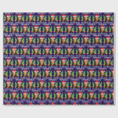 Grappig Kamala Harris 2024 Kerst Ugly Gift Xmas Cadeaupapier (Vlak)