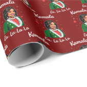 Grappig Kamala Harris 2024 Kerst Xmas President Cadeaupapier (Rol Hoek)