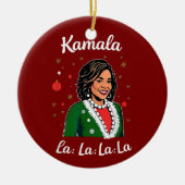 Grappig Kamala Harris 2024 Kerst Xmas President Keramisch Ornament (Voorkant)
