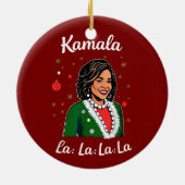 Grappig Kamala Harris 2024 Kerst Xmas President Keramisch Ornament (Achterkant)